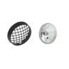 H4 Motorcycle Headlight + Grill, E-Marked Flat Clear Glass for MZ ETZ/TS