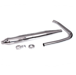 Chrome Cigar-Style Exhaust for EMW R35 (from 1953)