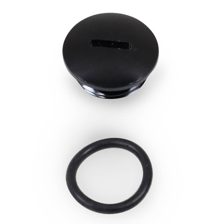 Black aluminum plug screw/cap for Simson S51/KR51/SR50 + O-ring