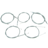 Bowden cable kit for NSU MAX Spezial (5-piece) grey - throttle/clutch