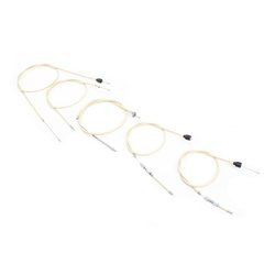 5-piece Bowden Cable Kit for Simson KR51/1 Schwalbe (External Thread) Beige