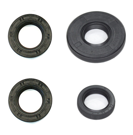 Black engine shaft oil seals set for Simson SR1/SR2/SR2E/KR50 (4)
