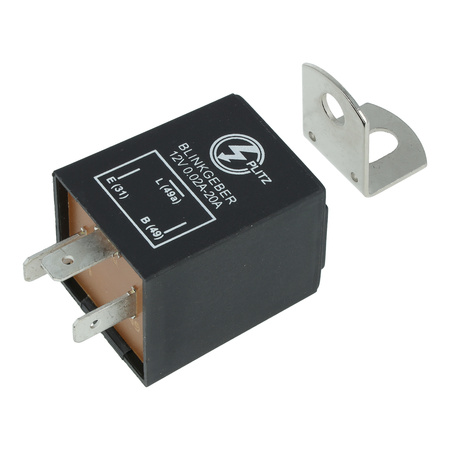 Electronic Flasher Relay for Universal Motorcycles 12V 3-pin, 4.8-240W