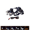 LED Motorcycle Headlamp 18000 lm USB Rechargeable with Red Warning Light
