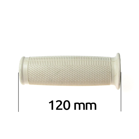 Pair of rubber grips 22 mm convex shape for IFA MZ RT125 BK350 ES175 250 - beige