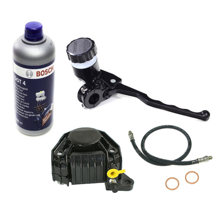 Brake Master Cylinder Kit with Caliper & Brake Fluid for MZ ETZ