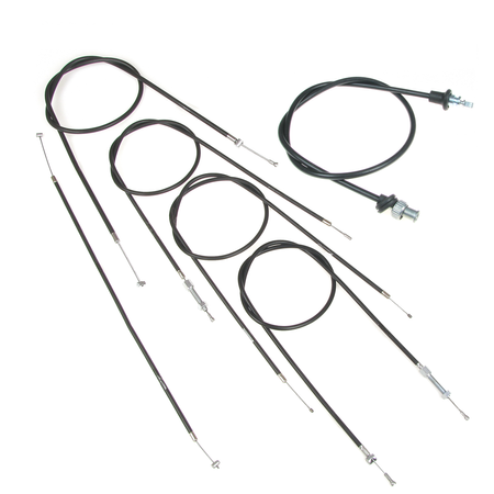 Cable Kit & Speedo Cable (6pc) with Rubber Boots for EMW R35 - Black