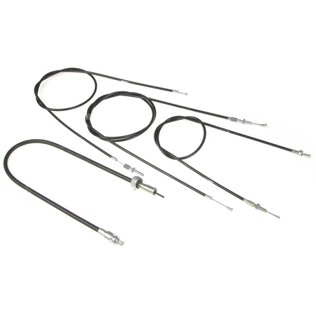 Bowden Cable Kit for Zundapp DB202/DB203 Comfort w/ Speedo Cable (4pc)