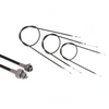 Cable Kit + Speedo Cable for MZ RT125/1 RT125/2, 4pc Black