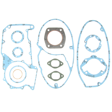 Gasket set + head gasket with copper burner ring for MZ ES 250/1 (12 pieces)