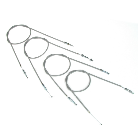 Bowden cable kit for Zundapp Super Combinette 433/429/515, 4pc gray