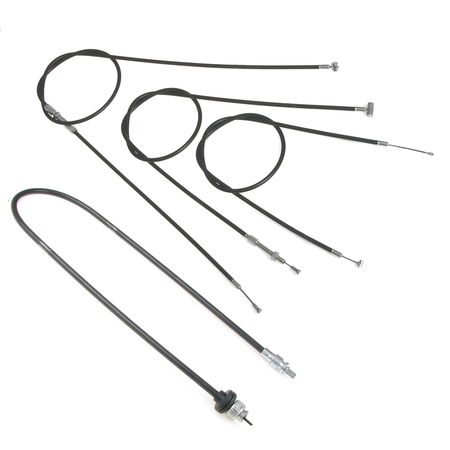 Bowden cable & speedometer cable kit for Triumph BDG 125L (4pc)