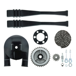 Large chain kit with drive set for Simson SR4-2 SR4-3, chain case made of Bakelite