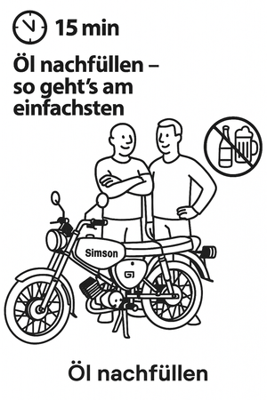 Telegabelholme mit hydraulischer für Simson S50 S51 -2. Gen verbessert - schwarz