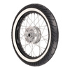 Complete Rear Wheel for Simson KR51/1 to SR4-4 — Black/Whitewall Mitas