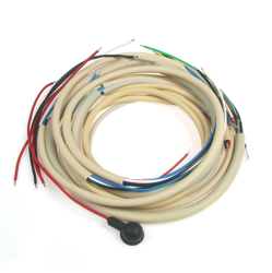 Wiring Harness SIMSON AWO 425 SPORT w/brake light & color diagram, beige