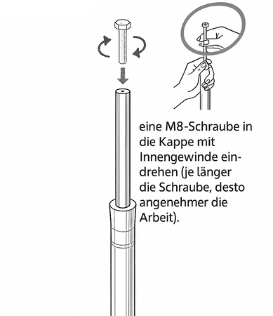 Telegabelholme mit hydraulischer Dämpfung Simson SR50 SR80