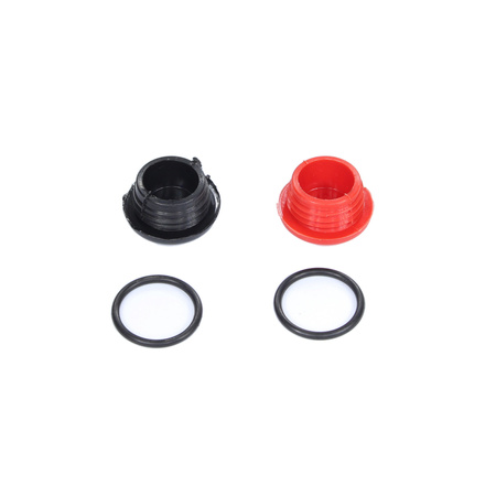 Locking screw black / red with O-rings suitable for Simson S50 S51 S70 SR50