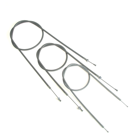 Complete 3-piece Bowden cable kit for MZ RT125/1 RT125/2 - grey