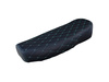 Seat for Simson S51 S50 S70 Enduro – black, quilted with green stitching