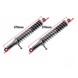 Paar Federbein Stoßdämpfer Universal 370 mm / 12 mm für Moped Motorrad Roller