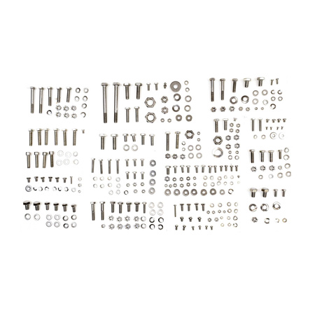 Stainless Steel Hex Bolt Set 327 pcs A2 for MZ TS125/150 Motorcycle