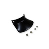 2x Black Fender Mudflaps with Rivets for Simson S50 S51 S70