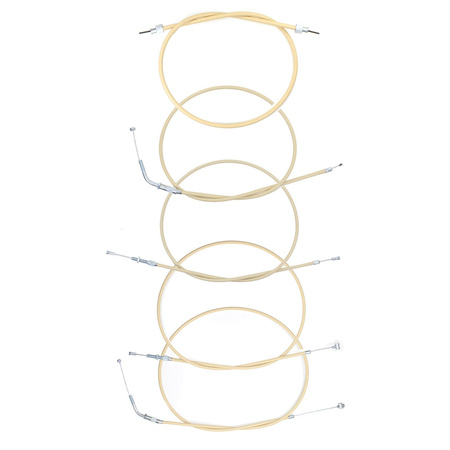 Speedometer Cable Kit M10xM10 for Simson SR2/SR2E, 5-piece Beige