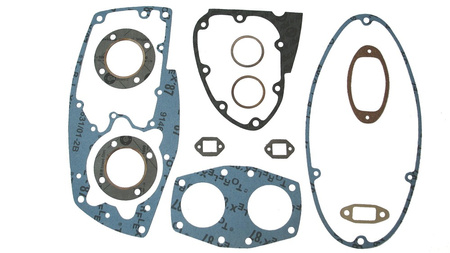 Gasket set + 2x head gasket with copper burner ring for DKW NZ 500 (12 pieces)