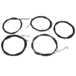 5-piece Bowden cable kit for IWL Berlin/Wiesel - black