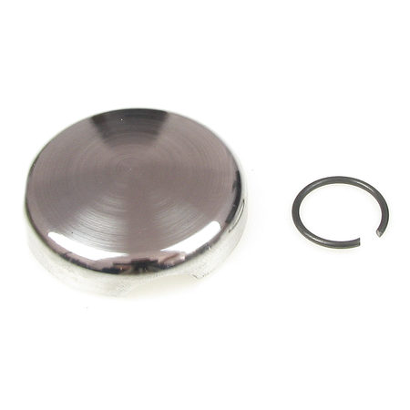 Cover cap (right) with cutout, aluminum + snap ring suspension for AWO tours