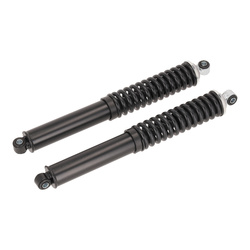 Pair of rear shock absorbers black for Simson S51, S53, S83, SR50 models