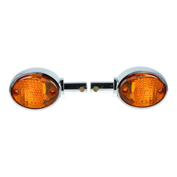 2er Set Blinker Chromoptik für Simson KR51/1 & KR51/2, MZ ES - Ohne Leuchtmittel