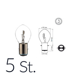 5x 6V 35/35W BA20d S2 Headlight Bulb E-mark for Simson MZ Hercules
