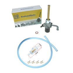 Set Benzinhahn Original EHR + Filter + Schlauch + Schellen für Simson SR50 SR80