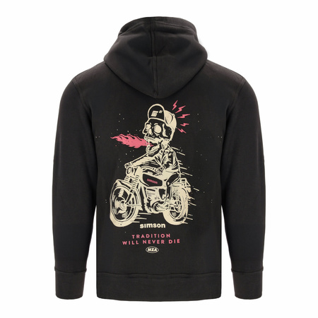 Hoodie "Tradition will never die" Farbe: schwarz, Größe: M