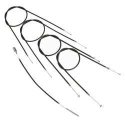 Bowden Cable Kit for DKW RT175S/RT200S (5-piece) - Black