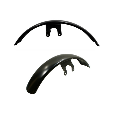 Front fender pass. for MZ ETZ - metal, black primed (read description)