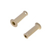 2x gumowe uchwyty z kołnierzem do Simson AWO KR51 SR4 MZ ES TS BK350 RT IWL beżowy