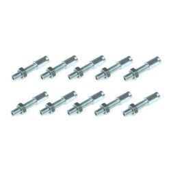 10x adjusting screw M6x26 hexagon for Bowden cable, brake cable, throttle cable, clutch cable