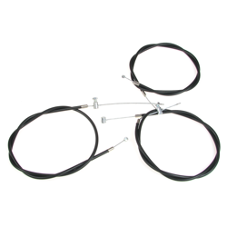 Bowdenzugsatz Bowdenzüge passend für DKW RT200 RT200H (3-teilig) schwarz