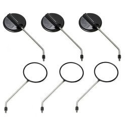 Set of 6 M8 Ø120mm Stainless Steel Mirrors L/R for Simson & Schwalbe