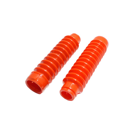 Name: 2x Fork Gaiters for Simson S50/S51/S53/S70/S83/SR50 - Red

Description: Replacement fork boots for Simson telescopic forks, durable red
