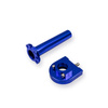 Aluminiowy uchwyt skrętny szybkiej przepustnicy CNC do Simson S50 S51 S53 S70 SR50 - anodowany na niebiesko 