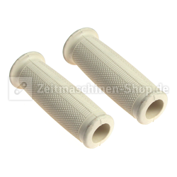 Pair 22mm Beige Ball-Shaped Handlebar Grips for Sachs 98 Express/Wanderer