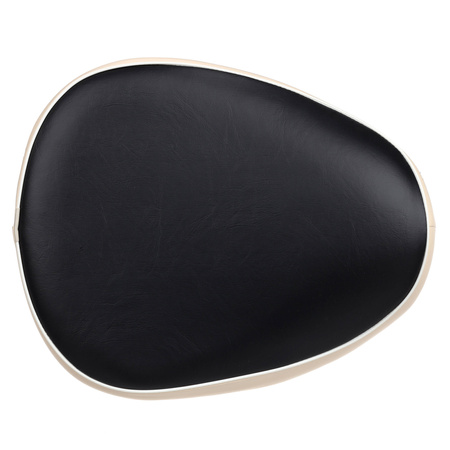 Seat Cover for Simson KR50 with Plate & Hinge - Black/Beige