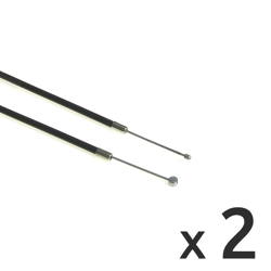 2x Throttle Cable for IFA MZ BK 350 - Black