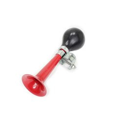 Lufthorn Horn Hooter Birne Hupe für Moped Mofa Motorrad Fahrrad - rot/schwarz