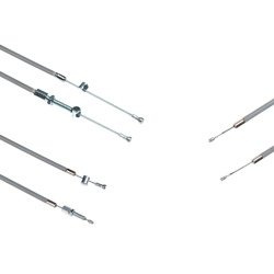 Bowden cable set for NSU Fox 2T/4T - grey