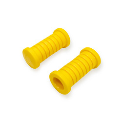 Pair Footpeg Rubber Replacements for Simson S50/S51/S53/S70/S80 - Yellow